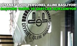 Diyanet 3.200 Personel Alımı Başlıyor! Başvuru Tarihi ve Şartlar Açıklanıyor