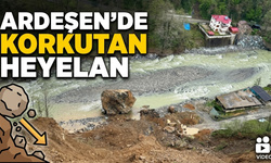Ardeşen’de Korkutan Heyelan