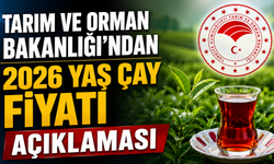 Tarım ve Orman Bakanlığı’ndan 2026 Yaş Çay Fiyatı Açıklaması