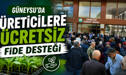 Güneysu’da üreticilere ücretsiz fide desteği
