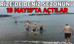 Rize'de Deniz Sezonunu 19 Mayıs'ta Açtılar