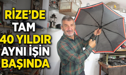 Rize’de Tam 40 Yıldır Aynı İşin Başında