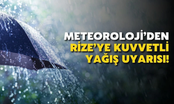 Rize İçin Meteorolojik Uyarı: Kuvvetli Yağış Geliyor