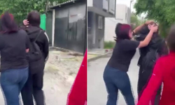 Arnavutköy’de okul çıkışında akran zorbalığı kamerada