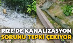 Rize’de Kanalizasyon Sorunu Tepki Çekiyor