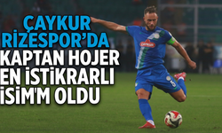 Çaykur Rizespor'da Kaptan Hojer En İstikrarlı İsim Oldu