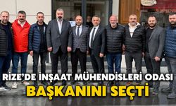 Rize’de İnşaat Mühendisleri Odası Başkanını Seçti