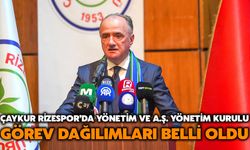 ÇAYKUR Rizespor’da Yönetim ve A.Ş. Yönetim Kurulu Görev Dağılımları Belli Oldu