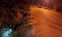 Alkollü motosiklet sürücüsü kaza yaptı: Hayati tehlikesi bulunuyor