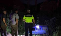 Freni Patlayan Araç Bahçeye Uçtu, Sürücü Yaralandı