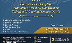 Trabzon'dan Van'a Uzanan Göçün 61. Yıl Yönümü