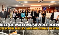 Rize’de Mali Müşavirlerden Geleceğin Meslek Mensuplarına Destek