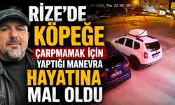 Rize'de Köpeğe Çarpmamak İçin Yaptığı Manevra Hayatına Mal Oldu