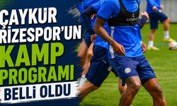 Çaykur Rizespor'un Kamp Programı Belli Oldu