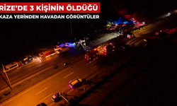 Rize’de 3 Kişinin Öldüğü Kaza Yerinden Havadan Görüntüler