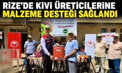 Rize'de Kivi Üreticilerine Malzeme Desteği Sağlandı