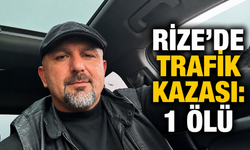 Rize'de Trafik Kazası: 1 Ölü