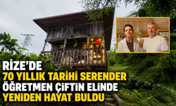 Rize'de 70 Yıllık Tarihi Serender Öğretmen Çiftin Elinde Yeniden Hayat Buldu