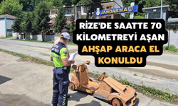 Rize'de Saatte 70 Kilometreyi Aşan Ahşap Araca El Konuldu