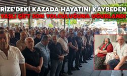 Rize’deki Kazada Hayatını Kaybeden Yaşlı Çift Son Yolculuğuna Uğurlandı