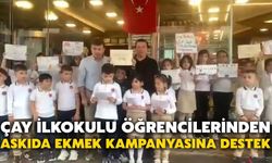 Çay İlkokulu Öğrencilerinden Askıda Ekmek Kampanyasına Destek