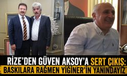 Rize'den Güven Aksoy'a Sert Çıkış: Baskılara Rağmen Yiğiner'in Yanındayız