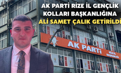 Ak Parti İl Gençlik Kolları Başkanlığına Ali Samet Çalık Getirildi