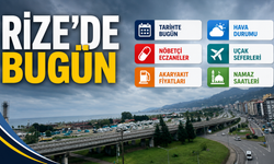 Rize'de 16 Temmuz 2026