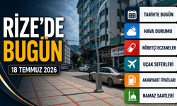 Rize'de 21 Temmuz 2026