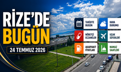Rize'de 24 Temmuz 2026