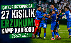 Çaykur Rizespor’da 27 Kişilik Erzurum Kamp Kadrosu Belli oldu