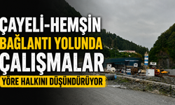 Çayeli–Hemşin Bağlantı Yolunda Çalışmalar Yöre Halkını Düşündürüyor