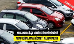 ARAÇ KİRALAMA HİZMETİ ALINACAKTIR
