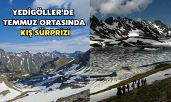 Yedigöller'de Temmuz Ortasında Kış Sürprizi