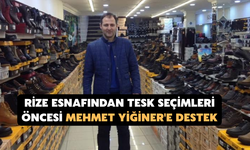 Rize Esnafından TESK Seçimleri Öncesi Mehmet Yiğiner'e Destek