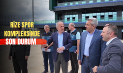 Rize Spor Kompleksi’nde Çalışmalar İncelendi