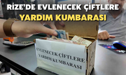 Rize Esnafından Evlenecek Çiftlere 'Kumbara' Desteği