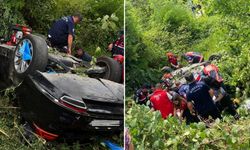 Otomobil Şarampole Devrildi: 2 Ölü, 3 Ağır Yaralı