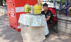14 Yaşındaki Buğra Limonata Satarak Asgari Ücretin Üç Katı Kazandı