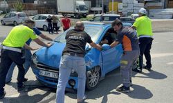 Samsun'da Otomobiller Birbirine Girdi