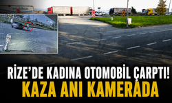 Rize'de Kadına Otomobil Çarptı: Ölüm Son Anda Teğet Geçti
