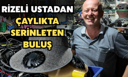 Rize'de Eşi Çay Toplarken Sıcaktan Bunalmasın Diye Hazırladığı Düzenek İlgi Odağı Oldu