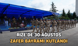 Rize’de 30 Ağustos Zafer Bayramı Kutlandı