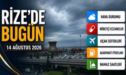 Rize'de Bugün: Hava Durumu, Uçak Seferleri ve Nöbetçi Eczaneler