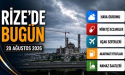 Rize’de Bugün: Hava Durumu, Uçuşlar, Namaz Vakitleri ve Nöbetçi Eczaneler