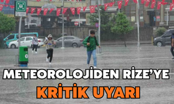 Valilik'ten Rize'ye Kuvvetli Yağış Uyarısı