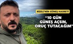 Rizeli Vatandaştan Çay İçin Güneş Duası
