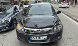 Samsun'da Otomobiller Birbirine Girdi