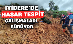 İyidere'de Hasar Tespit Çalışmaları Sürüyor