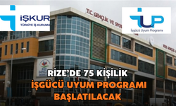 Rize’de 75 Kişilik İşgücü Uyum Programı Başlatılacak
